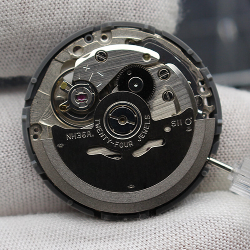 Jam tangan pria mahkota jam 3.8 gerakan mekanis otomatis Minggu tanggal Inggris NH36 Jepang barang baru