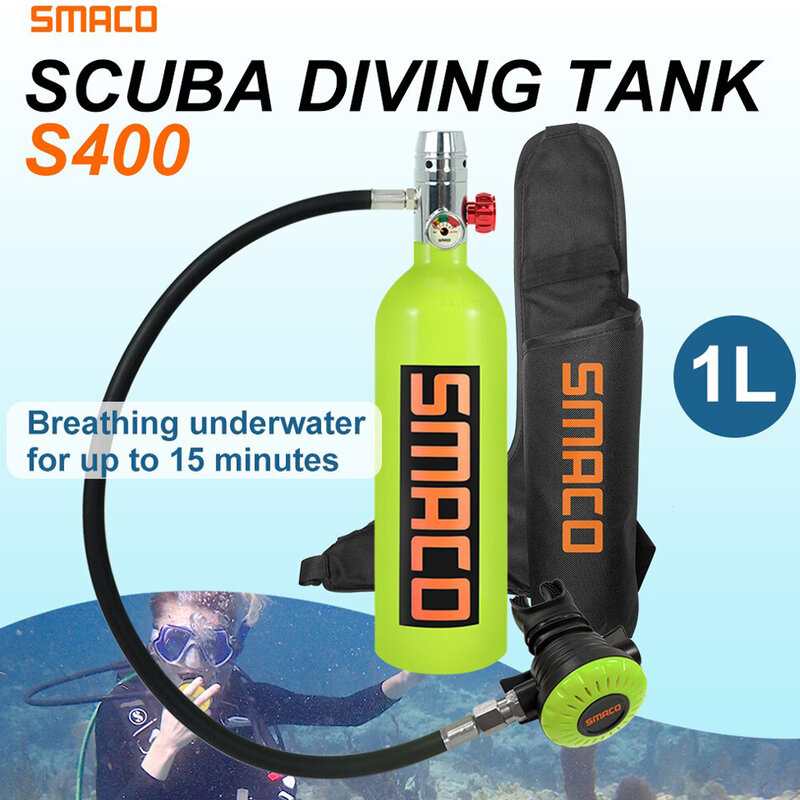 Smaco S400 sprzęt do nurkowania butla z tlenem akcesoria do nurkowania/butelka zbiornik na tlen Scuba Snorkel Tauchen Equipo De Buceo