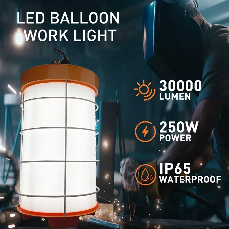 LED local de trabalho luminária luz, lâmpada temporária, bulbo de trabalho, china 250w, 32000lm, ce, certificação rohs, ip65