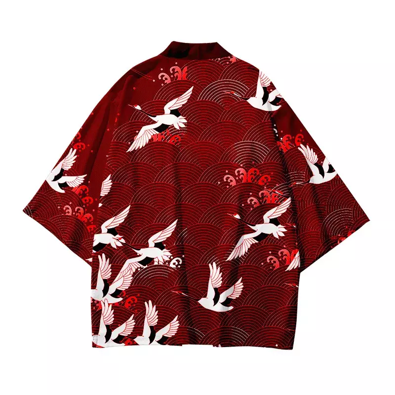 Trajes tradicionais japoneses de quimono para meninos e meninas, jaqueta cardigã, moda praia, capa, haori, moda
