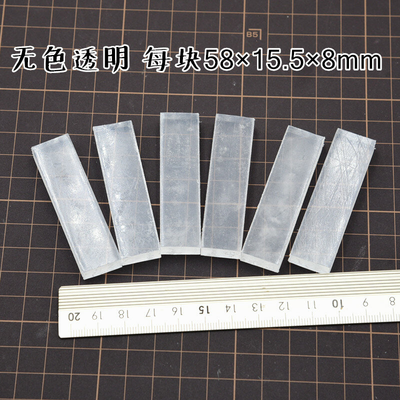 6 Stks/zak Japan Importeert Volledig Transparante Kristalbodem Met Harsvrijheid Van Kunststof Voor Het Modelleren Van Diy
