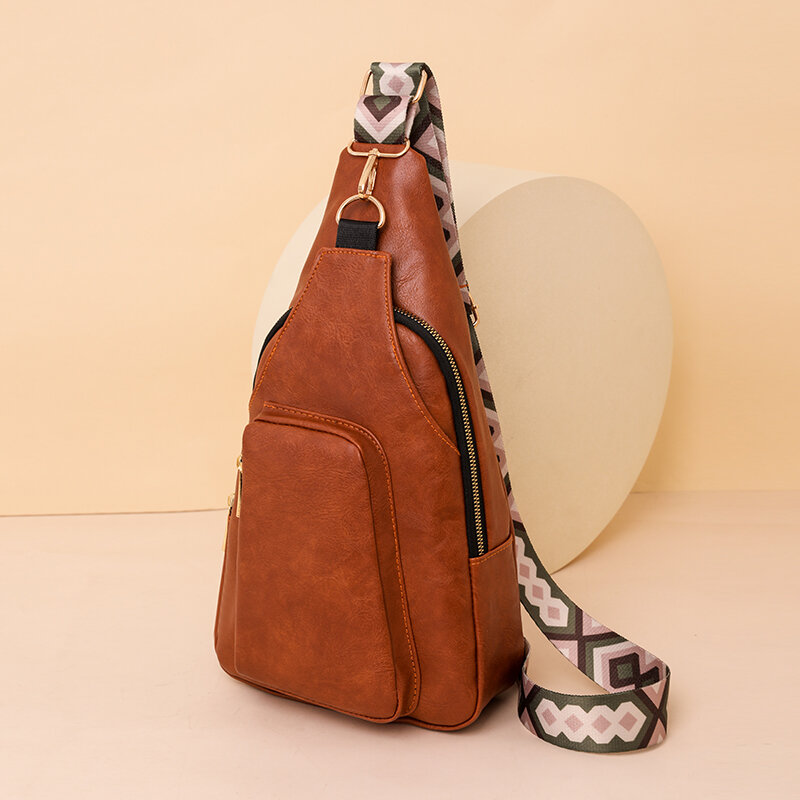 New Women's Bag PU Leather Waistpack Women's Bag High Quality Autumn Large Capacity Solid Waistpack Casual Versatile Pocket