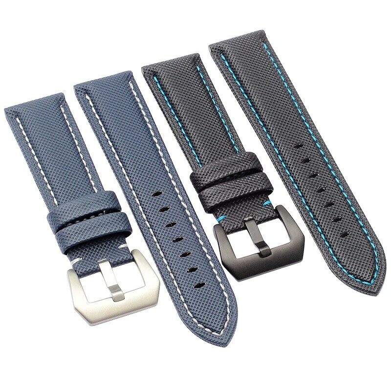 20MM 22MM 24MM 26MM Carbon Fibre Nylon Canvas Watch Strap For Panerai Hamilton TAG OMEGA HEUER Men's Wrist Watch Band Bracelet