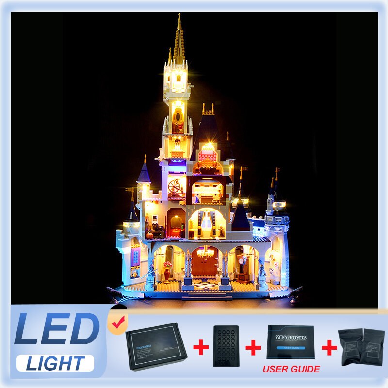 LED-Licht-Kit für Lego 71040 Disney Castle (nur LED-Licht, ohne Blöcke Modell)