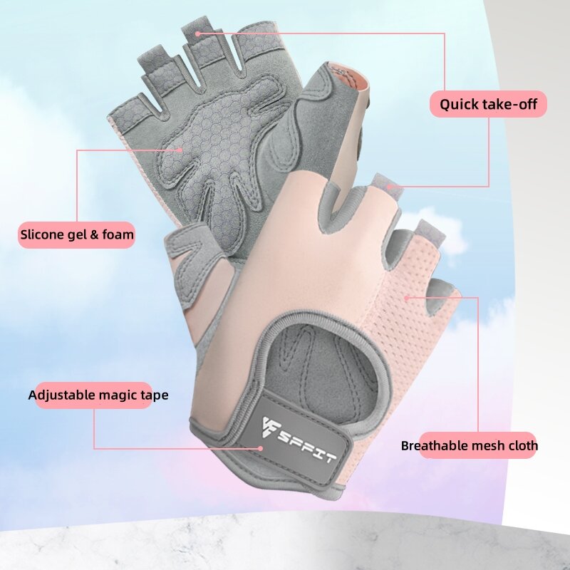 Half Finger Protective Gloves For Kids Non-slip Shock-absorbing Scooter Kids Gloves Breathable Cycling Gloves For Kids