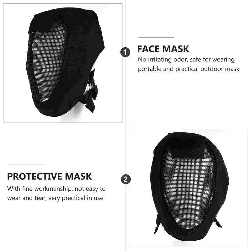 Masker Game bernapas, pelindung wajah luar ruangan Oxford, masker permainan bersirkulasi udara