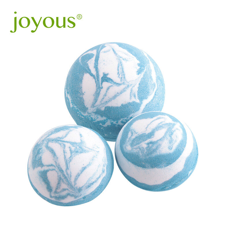 Joyous Blue Sky Bath Ball Essential Oil Bubble Bath Ball Peppermint Fragrance Moisturizing Bubble Pop 100g