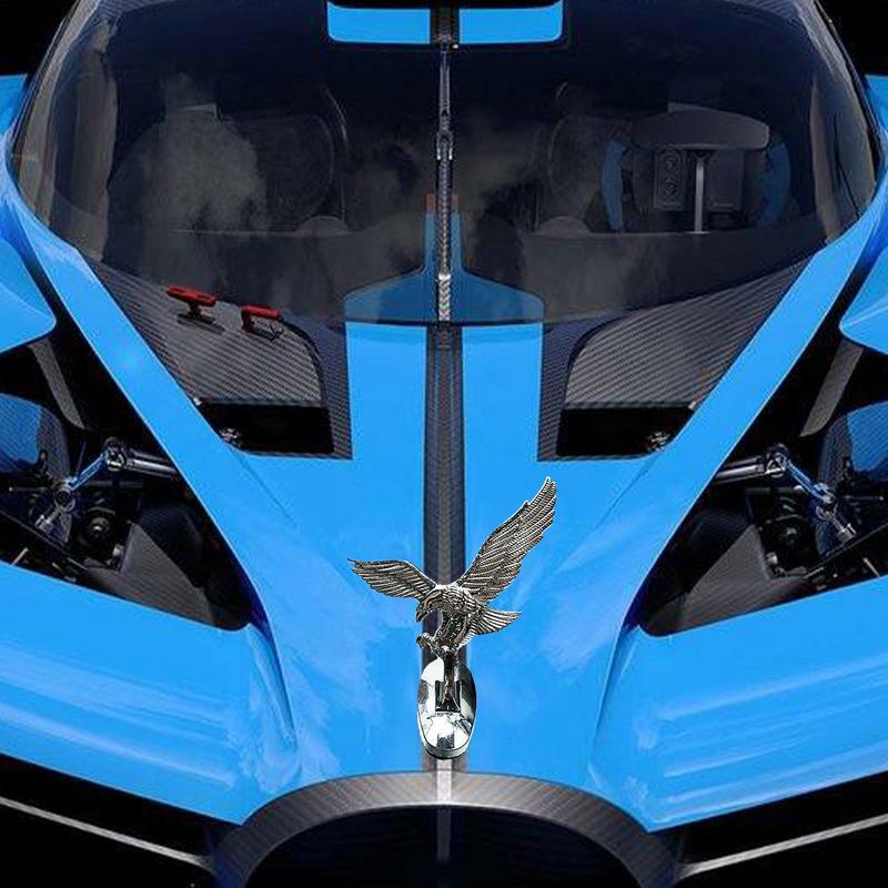 เครื่องประดับฝากระโปรงหน้ารถนกอินทรี3D สติกเกอร์รูปตกแต่งด้านหน้ารถยนต์รูปลอกรถจักรยานยนต์อุปกรณ์ตกแต่งภายนอกรถยนต์