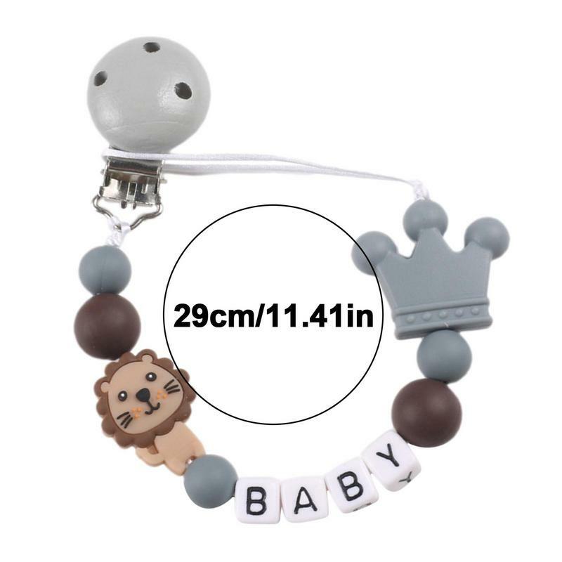 Baby Pacifier Holder Teether Soother Dummy Leashes Pacifier Accessories Gift For Teething Baby Boy Girl Or A New Mom