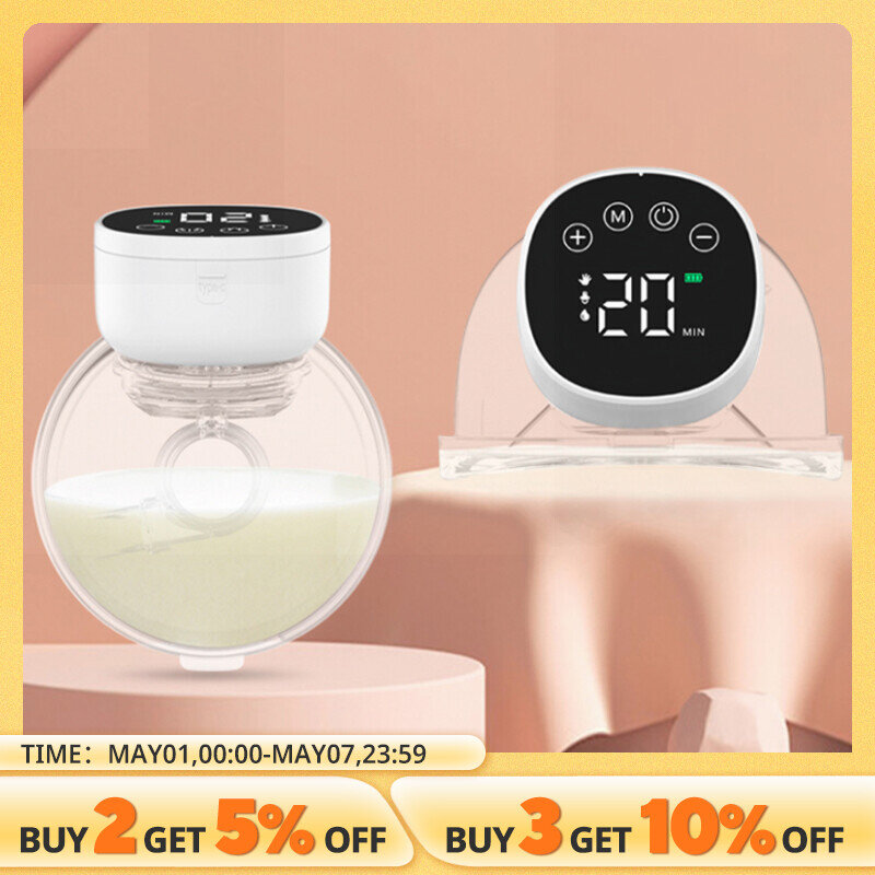 Electric Breast Pumps Portable Hands Free Wearable Breast Pump Silent Comfort Breast Milk Extractor Collector BPA-free