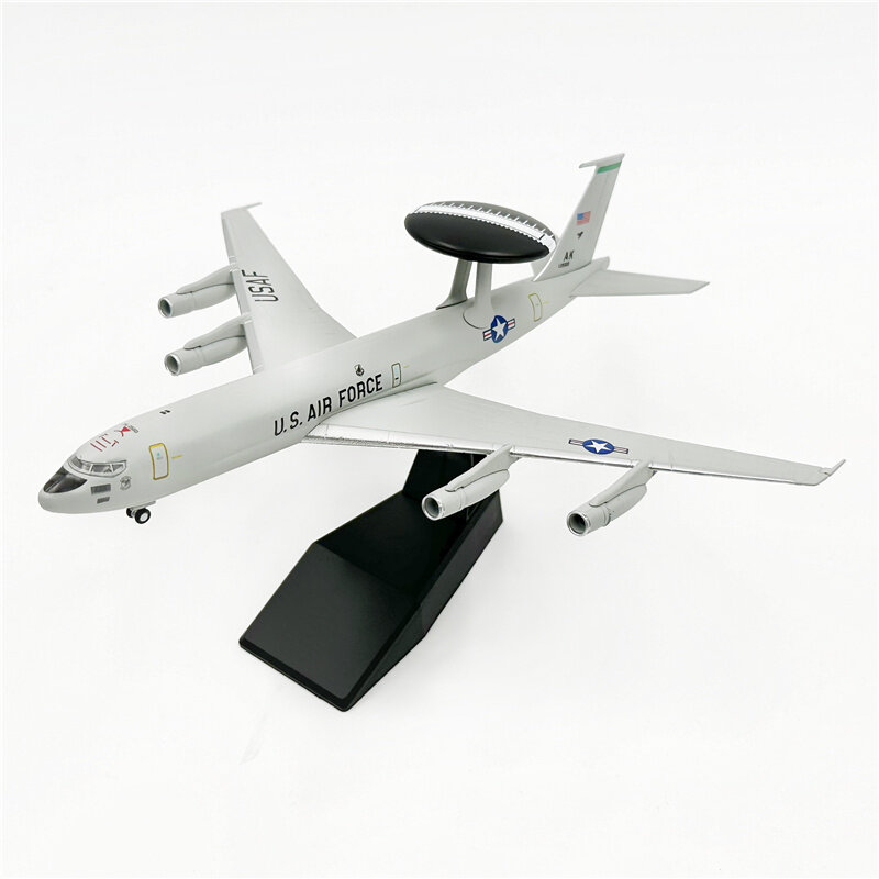 نموذج طائرة معدنية دييكاست للأطفال ، حراسة AWACS USAF ، طائرات الإنذار المبكر ، مجموعة الصندوق الأصلي ، الهدايا ، 1 ، 200 ، E-3