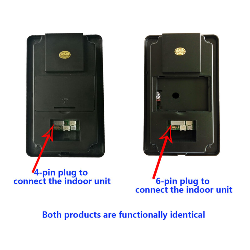 RFID Outdoor unit Password and Remote Controller Unlock Function Watrerproof Camera 6-core Cable