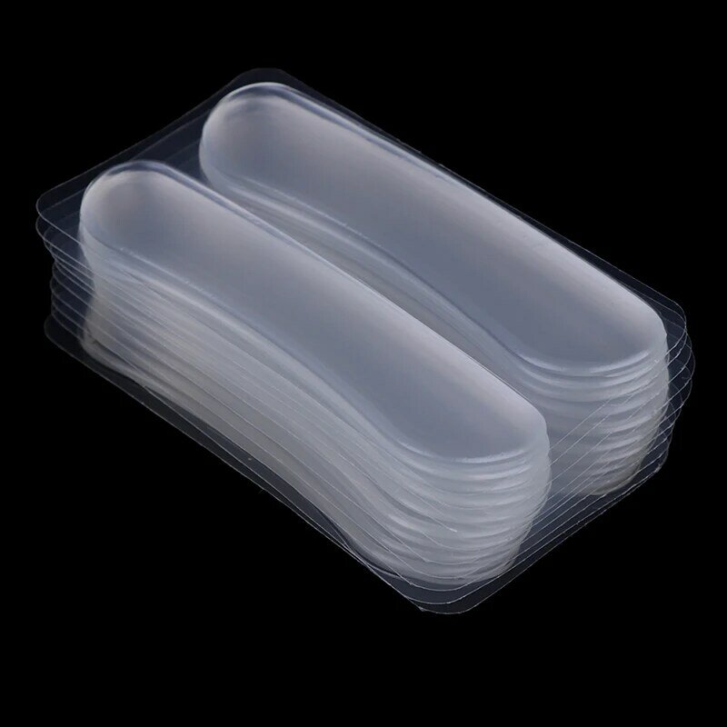 Coussinets en gel de silicone souple transparent pour femmes, protège-talons, coussin de semelle intérieure, protège-pieds, chaussure, 10 paires