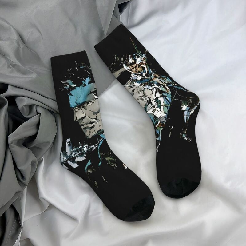 Calcetines divertidos y divertidos para hombre, calcetín Retro Harajuku, m-metal Gear, Hip Hop, novedad, sin costuras, Crazy, regalo impreso