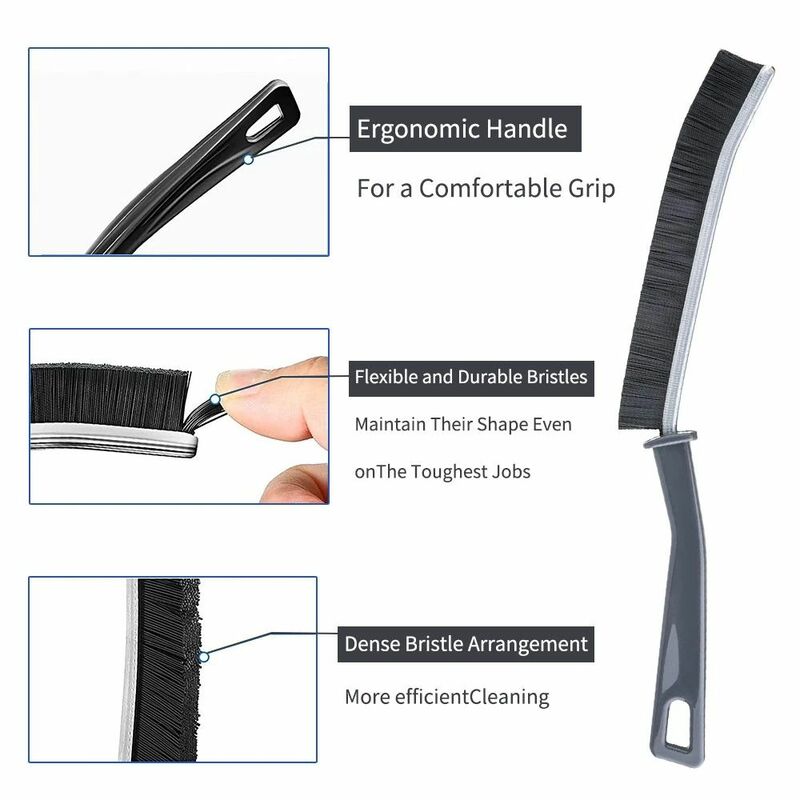 6/3pcs Durable Grout Gap Cleaning Brush Kitchen Toilet Tile Joints Dead Angle Hard Bristle Cleaner Brushes for Shower Floor Line
