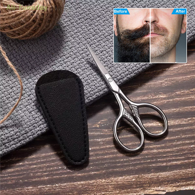 1 pz in acciaio inox piccolo trucco forbici da toelettatura sopracciglia per Manicure unghie cuticola barba e baffi Trimmer naso strumento per capelli