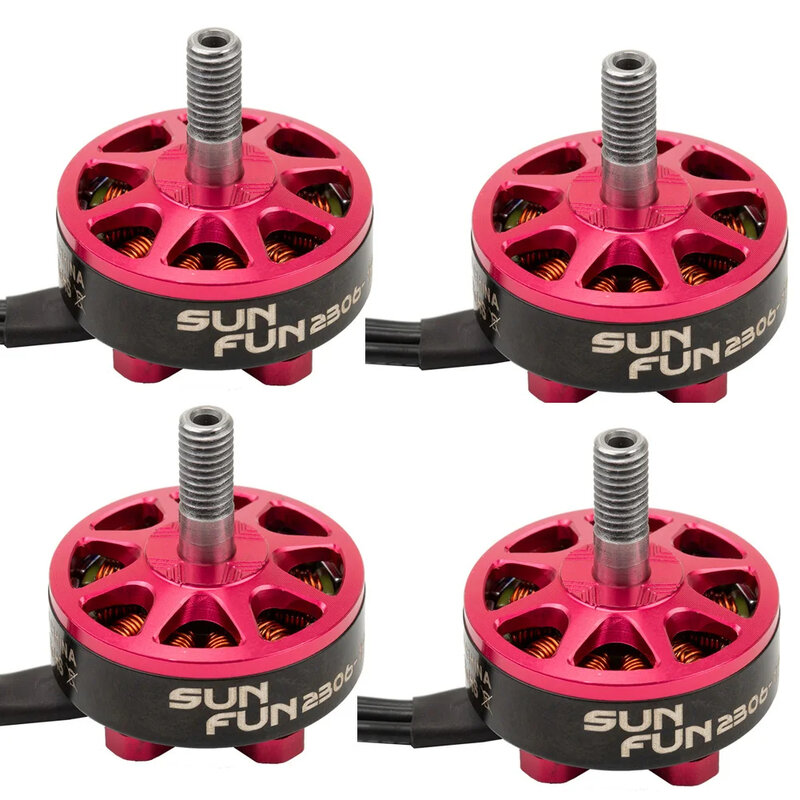 1 / 2 / 4pcs SUN FUN 2306 1750/2500KV CW Thread 4-6S Brushless Motor For RC FPV Racing Drone Quadcopter Spare Parts