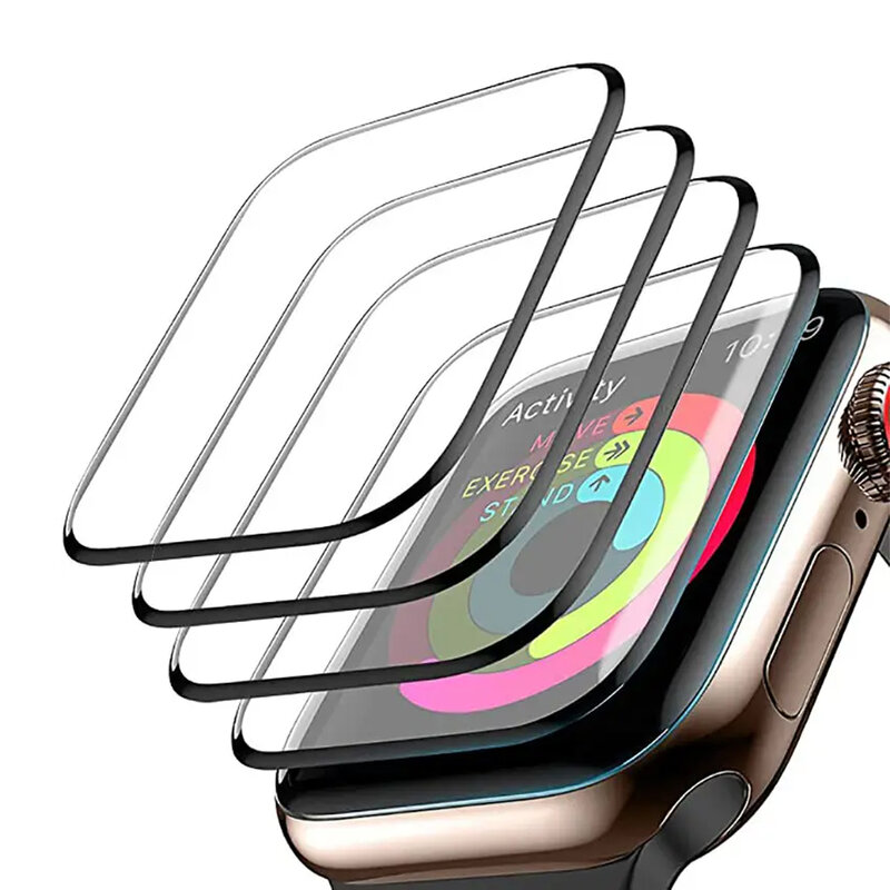 Screen Protector Film For Apple Watch 44mm 45mm 40mm 41mm 38mm 42mm 49mm 3D Curved Protectors iwatch ultra series 8 7 SE 6 5 4 3