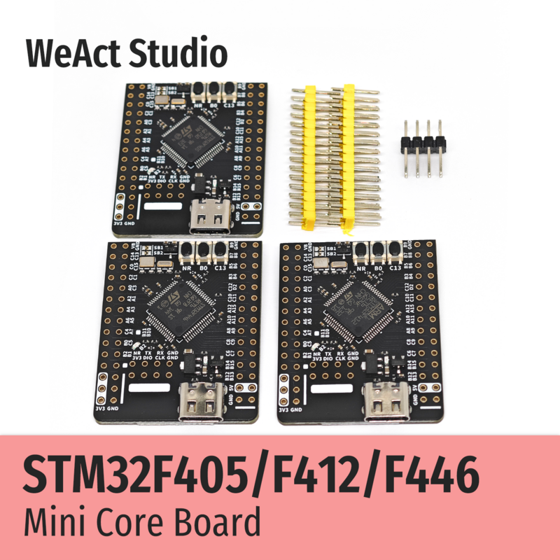 WeAct-Placa de demostración de Micropython STM32F405RGT6, STM32F412RET6, STM32F446RET6, STM32F405, STM32F412, STM32F446, STM32F4, STM32