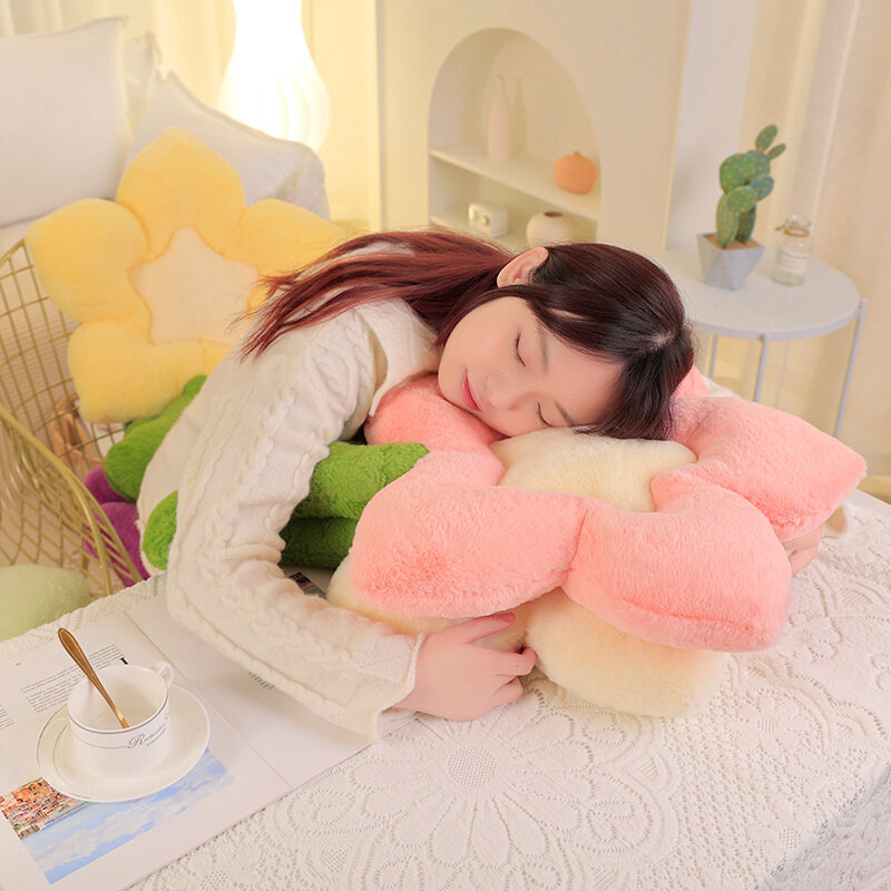 40/50/65Cm Mainan Bantal Mewah Bunga Lucu Kawaii Boneka Tanaman Anime Bunga Boneka Bantal Kawaii Empuk Mainan Anak-anak