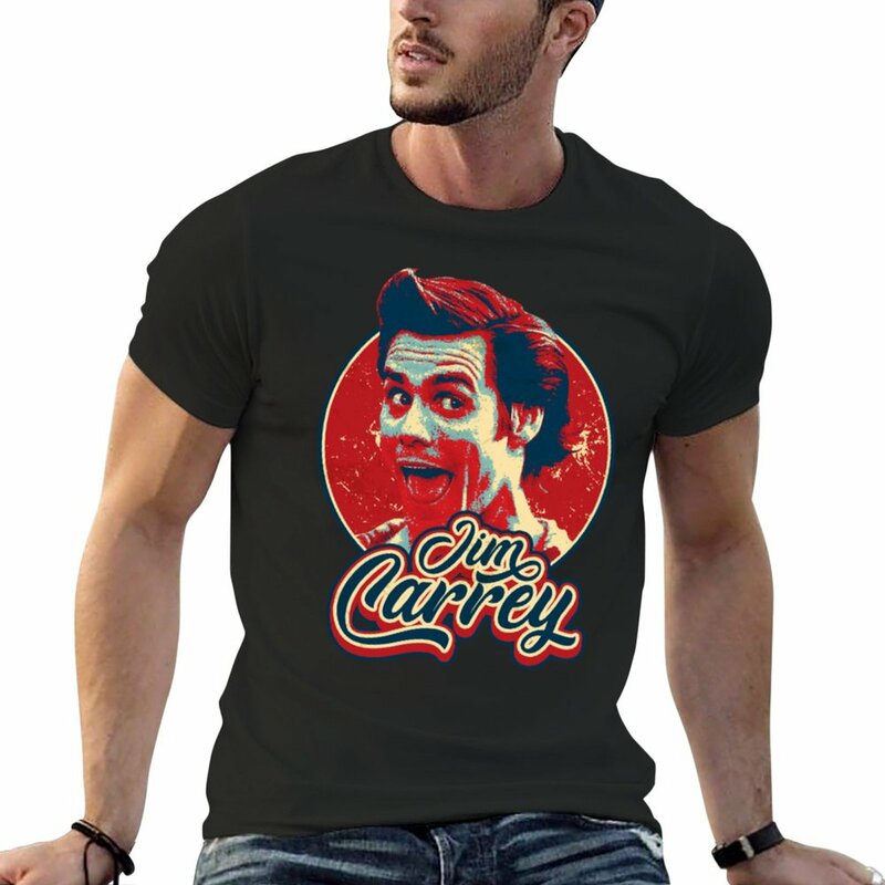Jim Carrey-メンズTシャツ,ラージサイズ,キュート,新デザイン