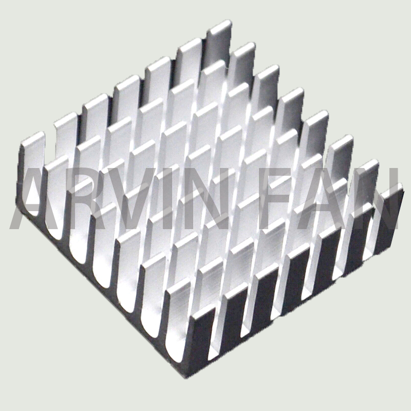 Dissipador de calor com slot de prata, radiador de alta qualidade, 28*28*11mm, 50PCs
