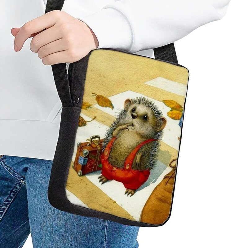 Женская маленькая сумка-мессенджер, сумка через плечо с милым мультяшным рисунком, детская повседневная дорожная Регулируемая сумка через плечо