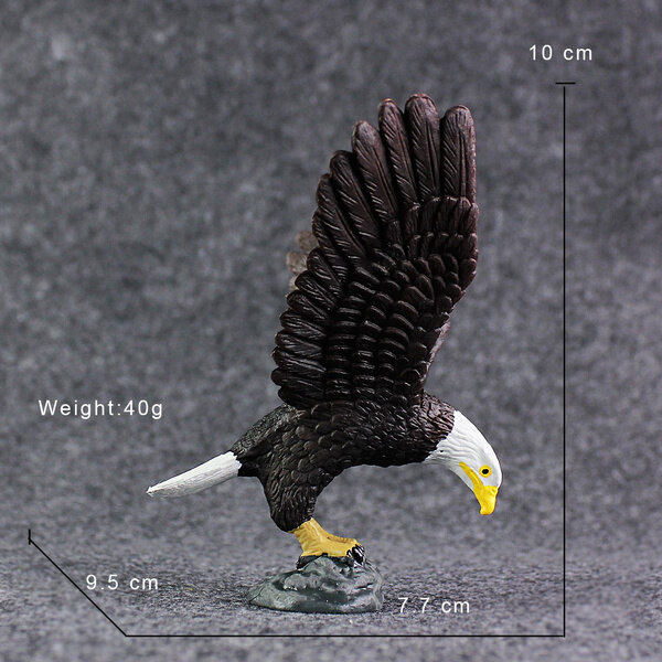 Symulacja Eagle model dzikie zwierzę zabawka ptak plastikowe zabawki dla dzieci nauka i edukacja poznawcza bombka na prezent