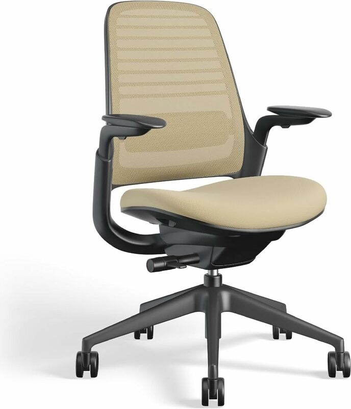 Cadeira do escritório com rodas, tapete com controle da ativação do peso, apoio traseiro e apoio do braço, fáceis montar