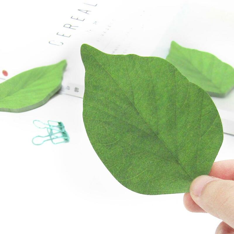 Простые Стикеры для блокнота U9e0, 50 листов с листьями