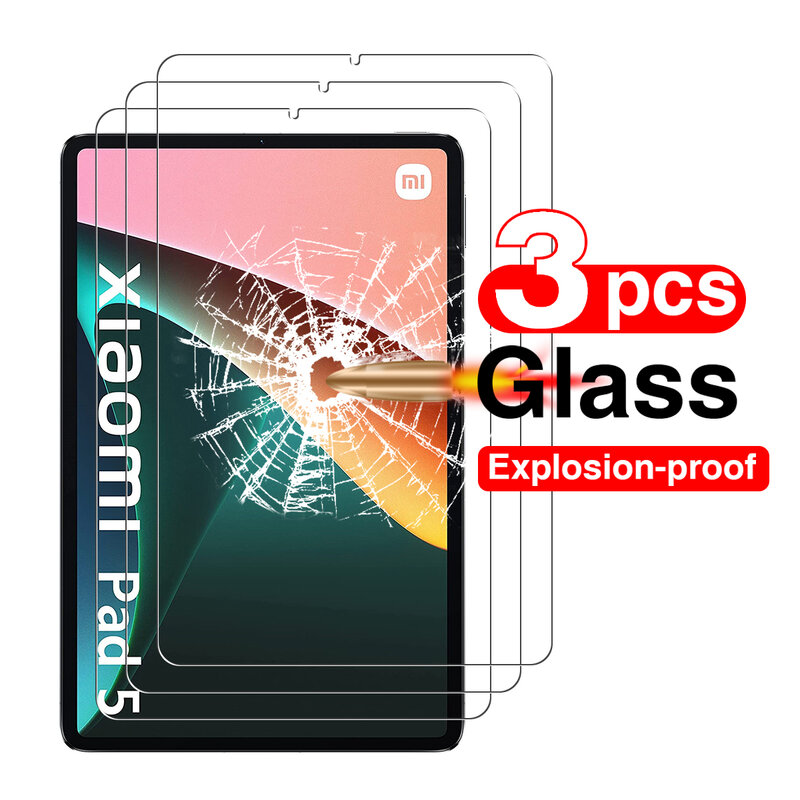 Vidrio templado para Xiaomi Pad 5 Pro, tableta de 11 pulgadas de pantalla de película protectora, vidrio 9H para Pad5 / Pad 5Pro