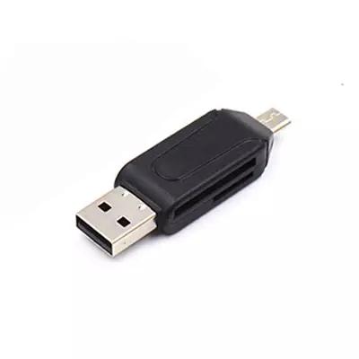 Universal High-speed USB2.0 OTG TF/SD Card Reader for Android Computer NEW Micro USB & USB 2 in 1 Extension Headers