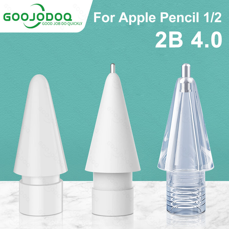 애플펜슬 For Tip untuk Ujung Pena Pensil Apple untuk Pensil Apple 2 1 untuk Ujung Stylus Pensil Apple Nib iPad, Cukup untuk 4 Tahun Penggunaan