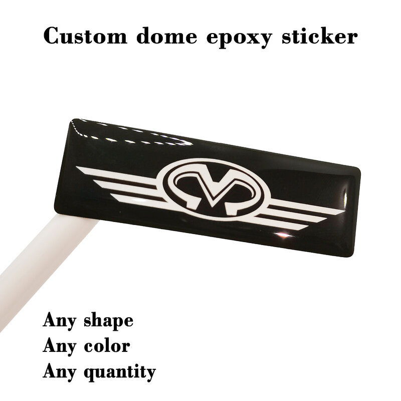 Custom Epoxyhars Dome 3Dgel Sticker Zelfklevend Kristallabel Helder Merk Transparant Vinyl Logo Gepersonaliseerd Waterdicht