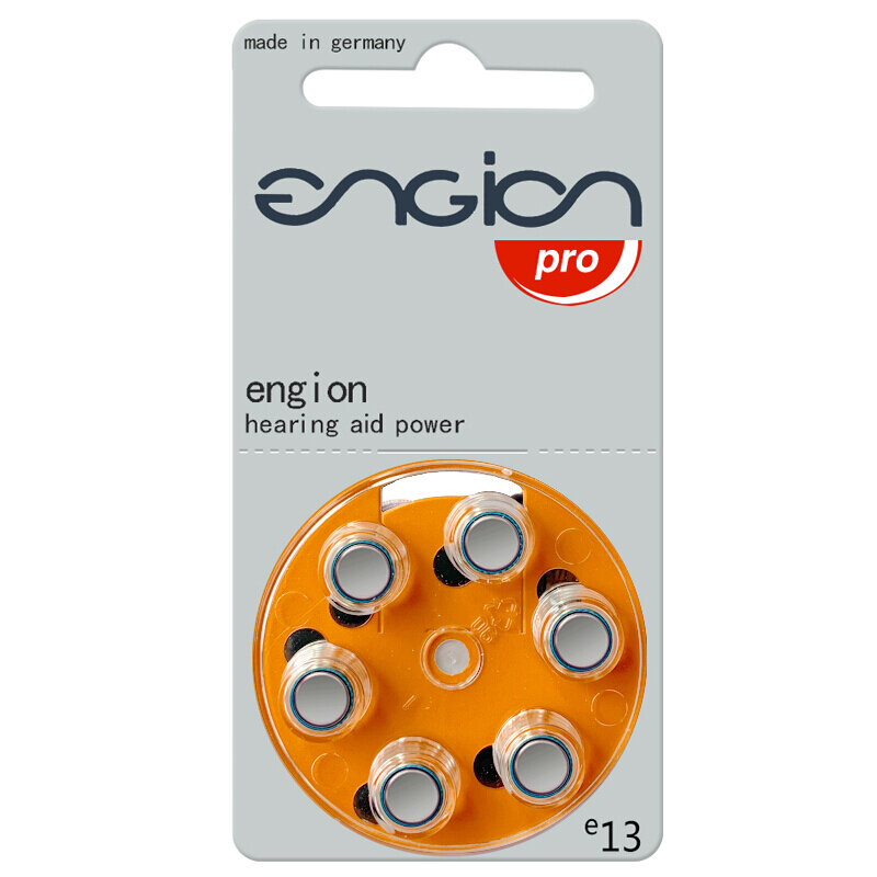 Engion Pro-Air-Zinc Air Battery para Aparelhos Auditivos CIC BTE, Amplificador de Som, 1.45V, 13 A13 PR48 A13 13A 13 P13 PR48