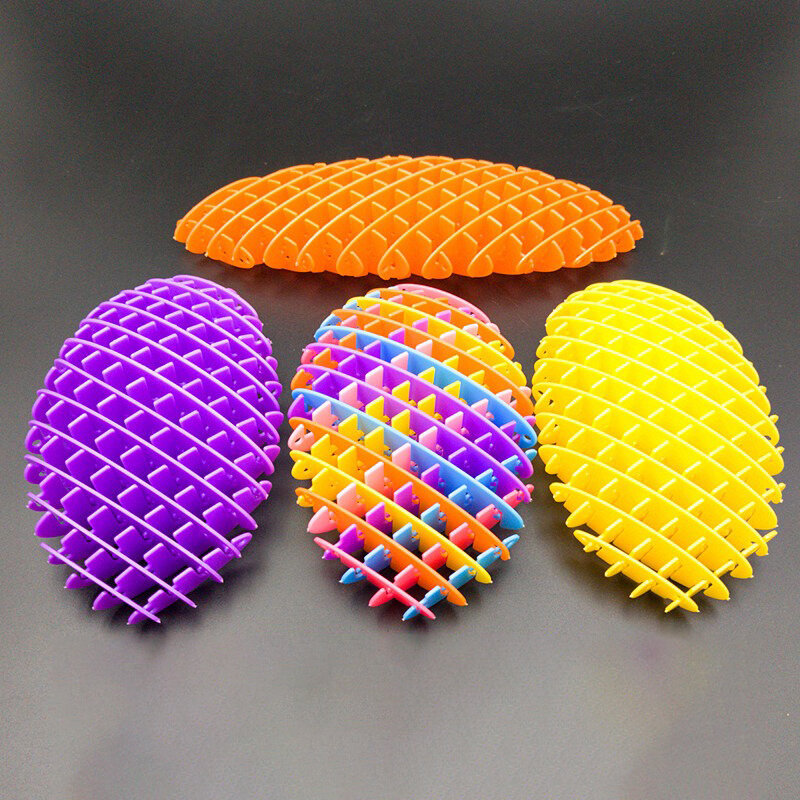 Dapat diskalakan 3D cacing berubah bentuk jaring elastis Tiktok Puzzle aneh baru ventilasi dekompresi artefak Pop It bola melenting mainan