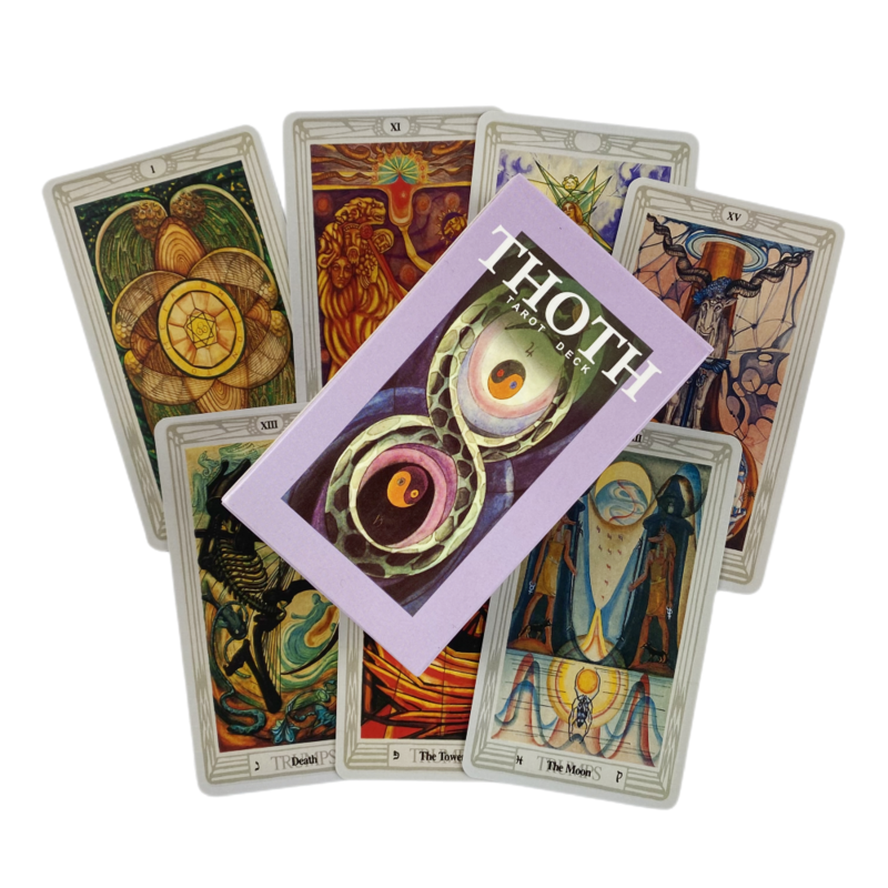 Thoth cartas de Tarot A 78 Deck Oracle Edición de adivinación en inglés Borad, juegos de juego