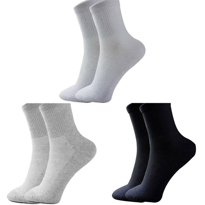 Calcetines deportivos de algodón para hombre, medias informales transpirables, de malla suave y cómoda, a la moda, para gimnasio, 1 par