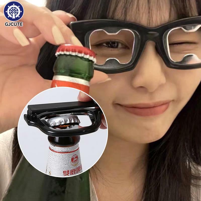 Creative Beer Bottle Opener Glasses Bottle Opener Eyelasses Frame Bottle Opener Bar Wine Jar Opener Camping Tool Funny Gift