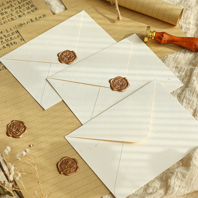 Enveloppes Western Vintage, Enveloppe pour Lettres, InPorter de Mariage, Tissage de Chanvre, Bas, 19x13cm, Lot de 10 Pièces