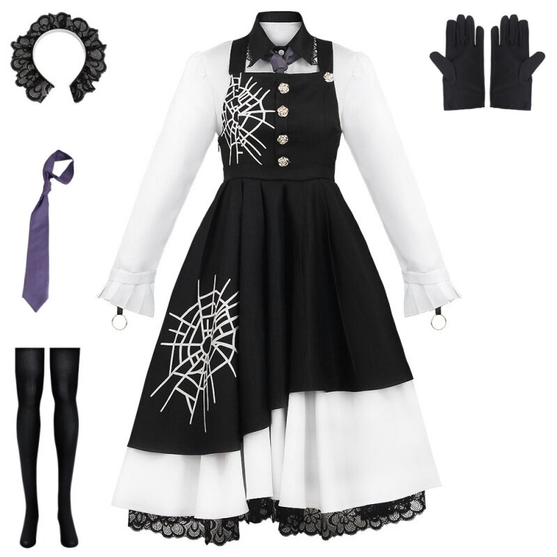Game Tojo Kirumi Cosplay Costume Adult Women Girls Dress Lolita Maid Suit Halloween Uniform Party