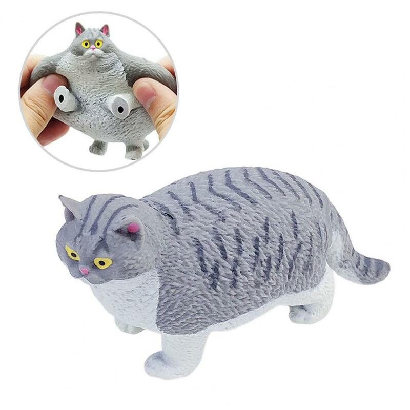 Mainan anti-stres mainan pereda stres mainan lucu kucing gemuk Remas untuk anak-anak dewasa lembut Tpr kartun kucing Squishes mainan pesta bantuan