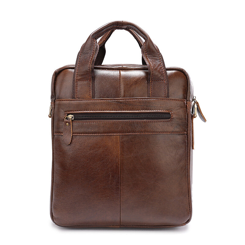 2024 New Genuine Leather briefcases maletines maleta Men Travel Shoulder Messenger Bags Male Document Handbags business bag