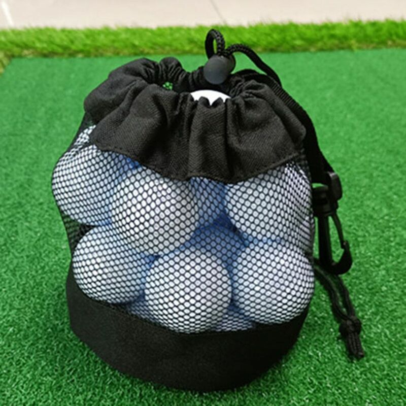 Durable Mesh Net Bag, Acessórios de golfe, Tênis, Nylon Ball Bag, Storage Bag, Golf Pouch, Golf Ball Pouch