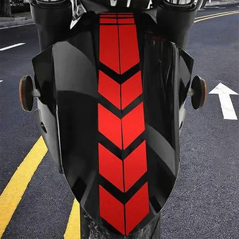 Наклейка на мотоцикл со стрелками, блестками, универсальная Водонепроницаемая маслостойкая светоотражающая лента для мотоцикла, наклейка, аксессуары для мотоциклов