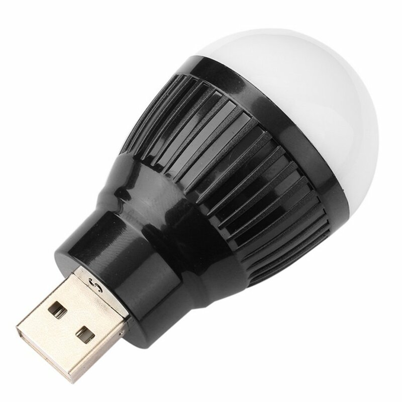 หลอดไฟ USB แบบพกพา Mini LED ขนาดเล็กหลอดไฟ3W ไฟฉุกเฉินกลางแจ้งประหยัดพลังงานโคมไฟไฮไลต์