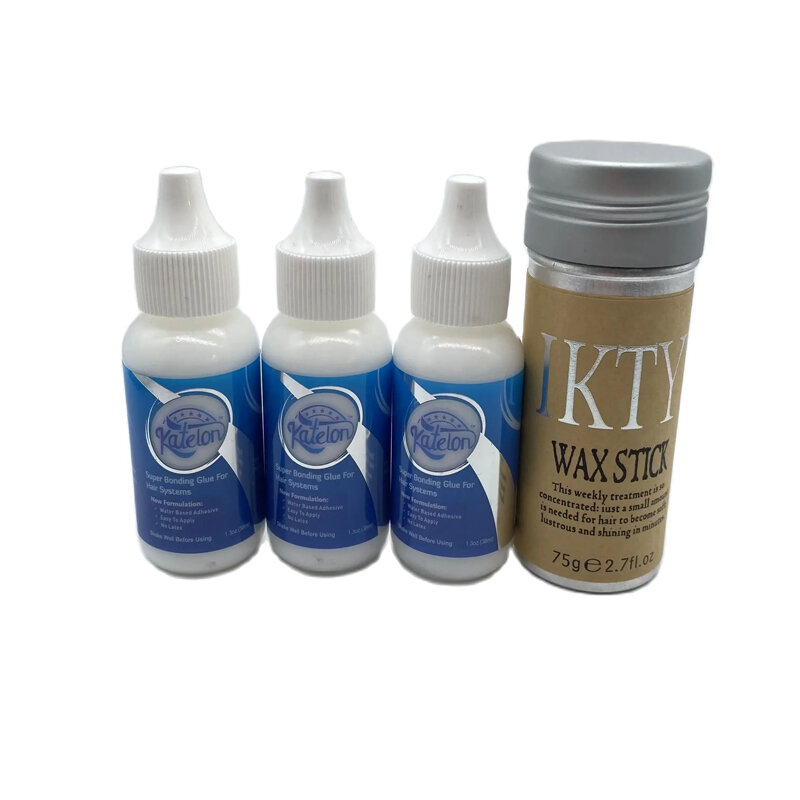 Katelon Lace Front Wig Glue, Cola Super Bonding, Removedor Amarelo, 1 Garrafa, 1,3 oz, 38 ml, 30 ml