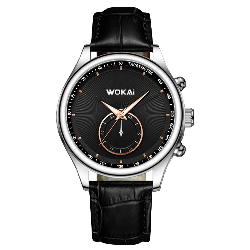 Новые деловые Кварцевые спортивные часы wokai, повседневные мужские часы с ремешком, мужские часы