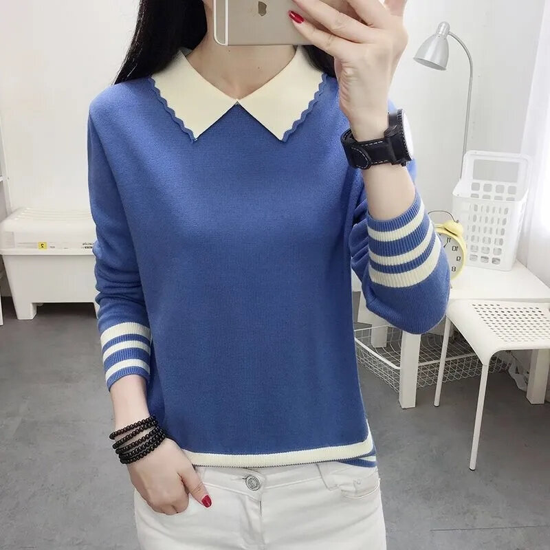 2024 New Women Knitted Sweaters Autumn Winter Warm Clothing Fashion Casual Sweater Long Sleeve Jumper Loose Pullovers Top