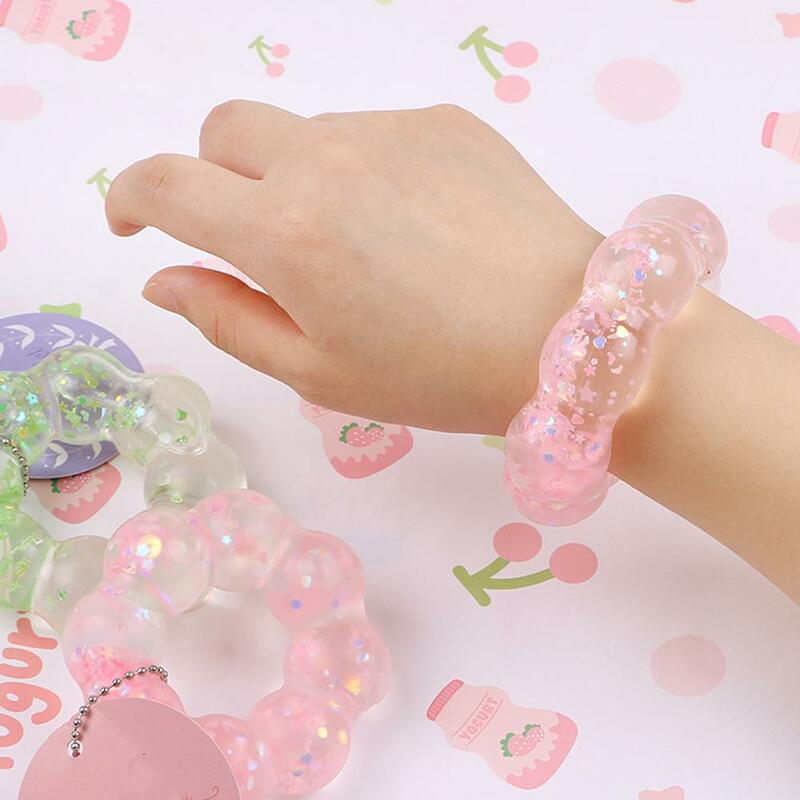 Maltose Bracelet Kneading For Girls Gifts Jelly Wreath Pendant Decompression Artifact Stress Decompression Toy
